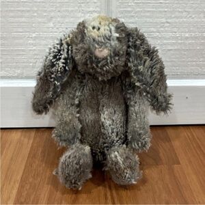 Jellycat Gray and Cream Floppy-Eared Bunny Plush